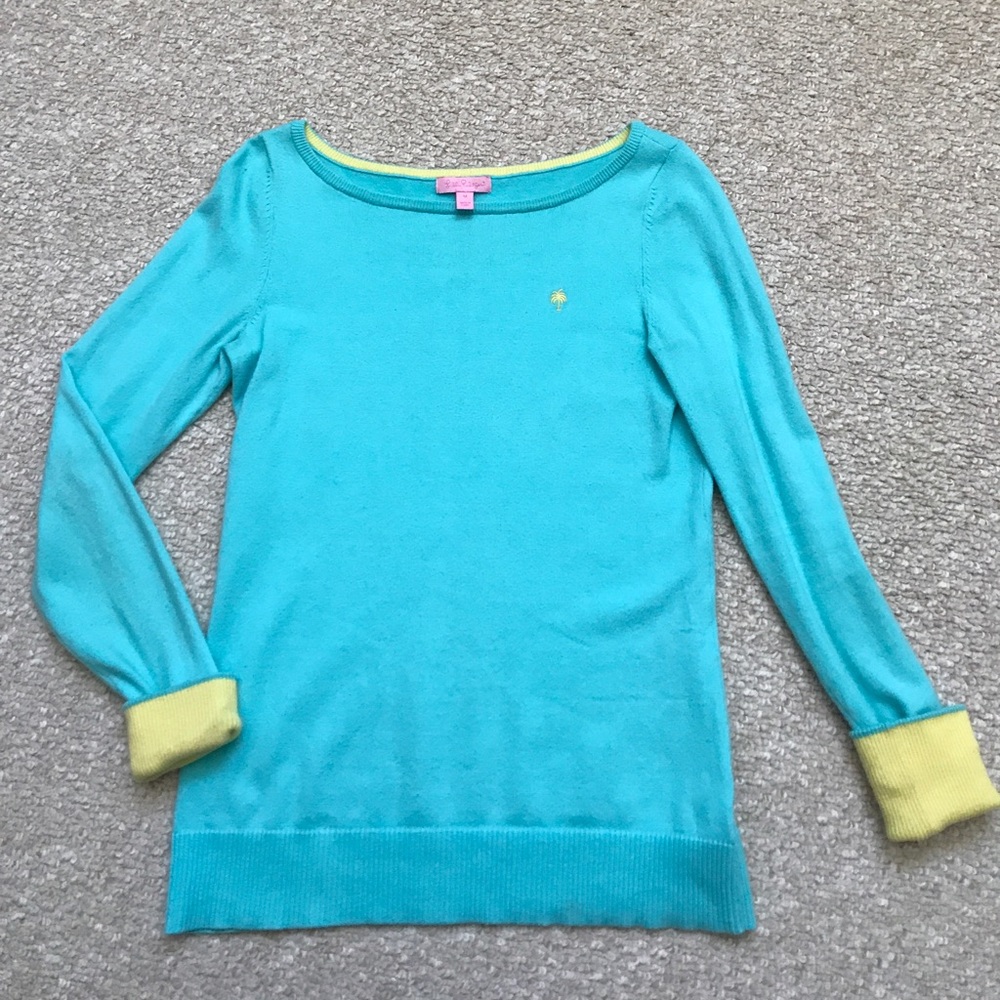 Lilly Pulitzer teal sweater